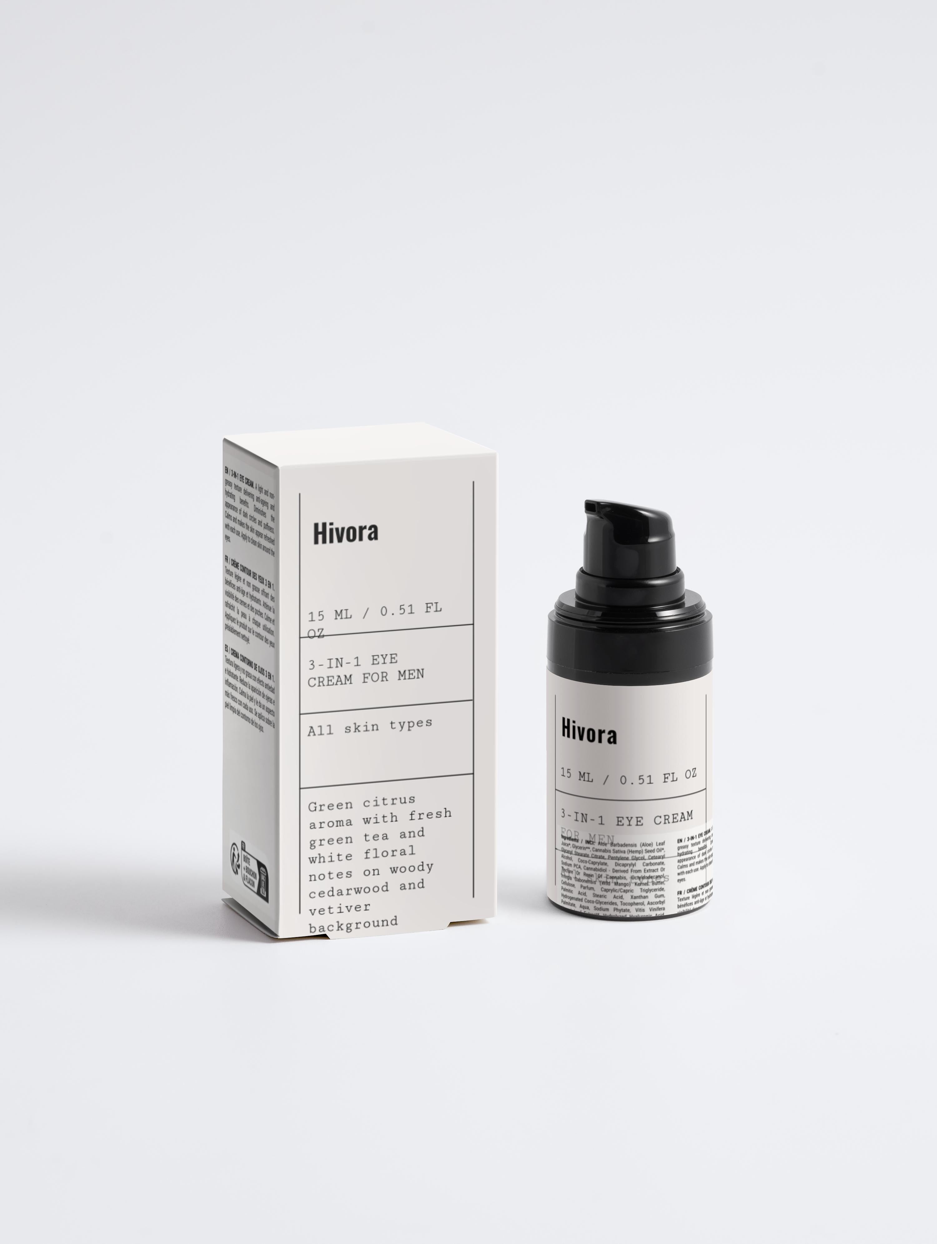 Hivora 3-in-1 Eye Cream for Men - Hivora