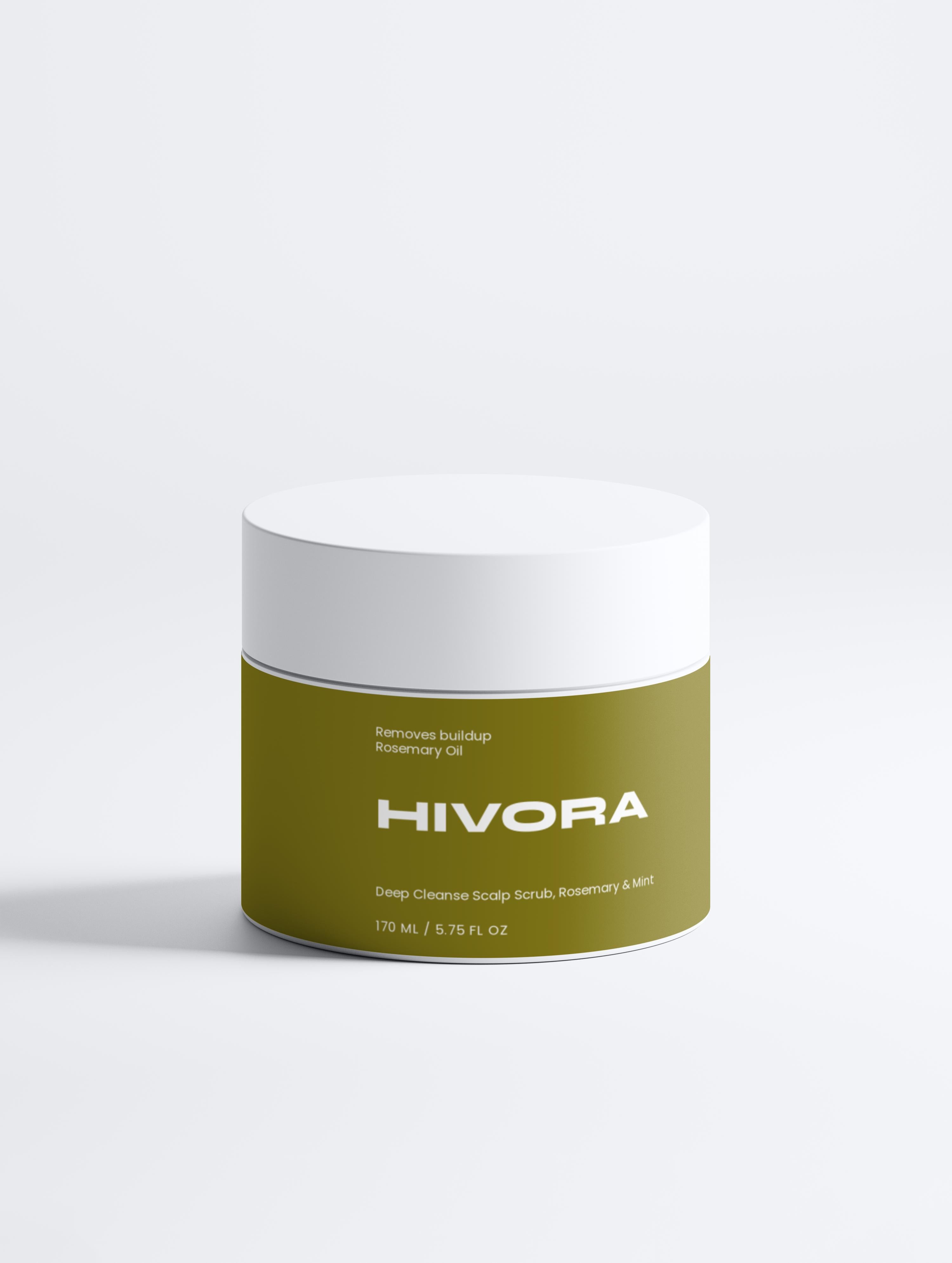 Deep Cleanse Scalp Scrub, Rosemary & Mint - Hivora